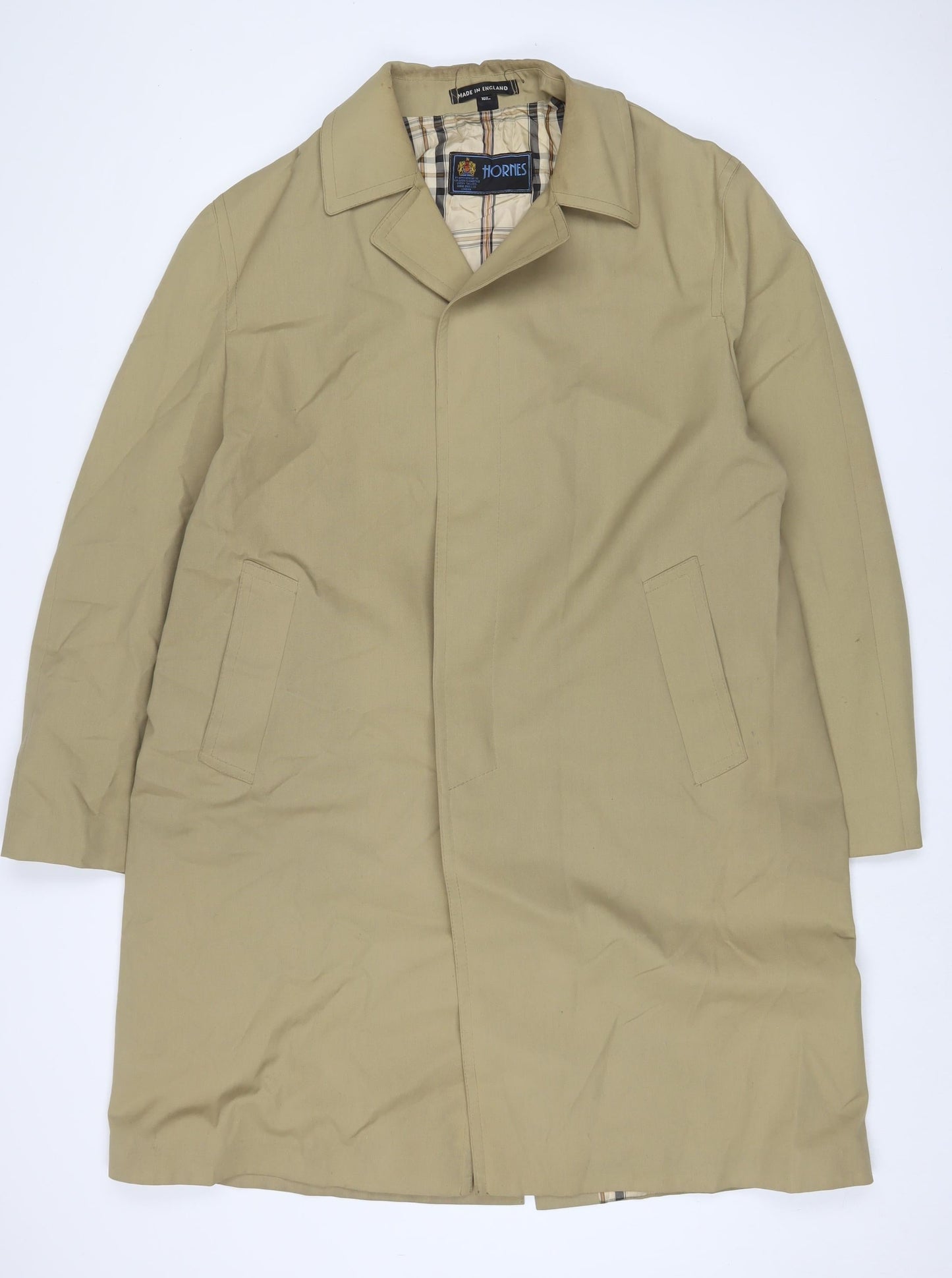 Mens UK Size XL Horne Brothers Beige Overcoat