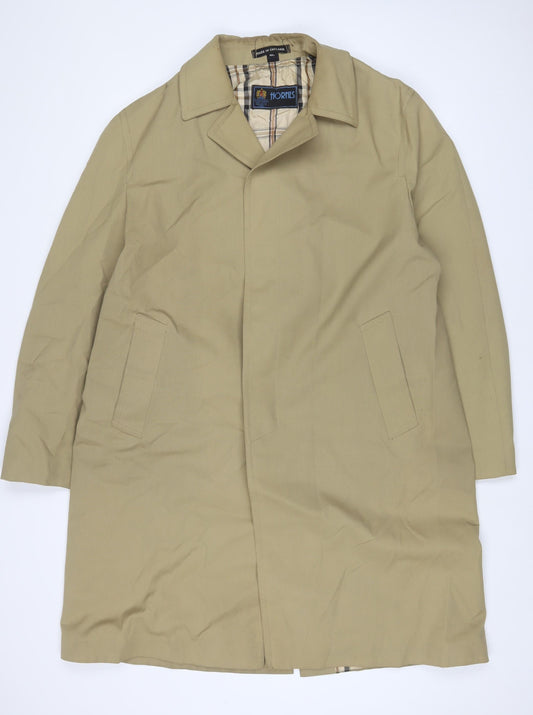 Mens UK Size XL Horne Brothers Beige Overcoat
