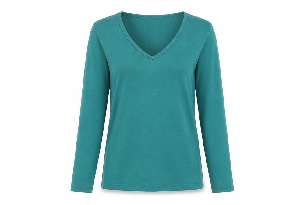 Womens UK Size 10 Emreco Blue Basic T-Shirt