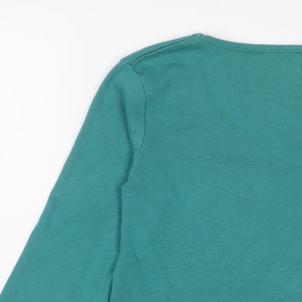 Womens UK Size 10 Emreco Blue Basic T-Shirt