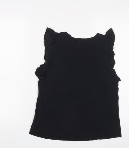 Womens UK Size 12 River Island Black Basic Tank