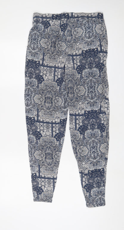 Womens UK Size 10 NEXT Regular Fit  Blue Trousers