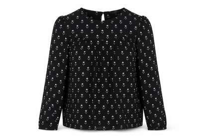 Womens UK Size 10 NEXT Black Basic Blouse