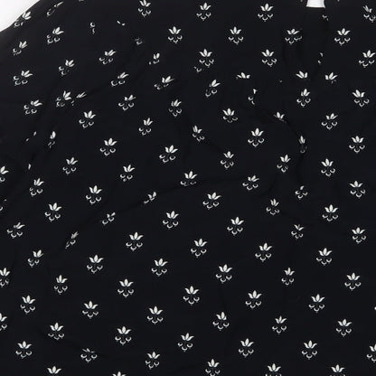 Womens UK Size 10 NEXT Black Basic Blouse