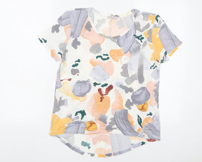 Womens UK Size M Zara Multicoloured Basic T-Shirt