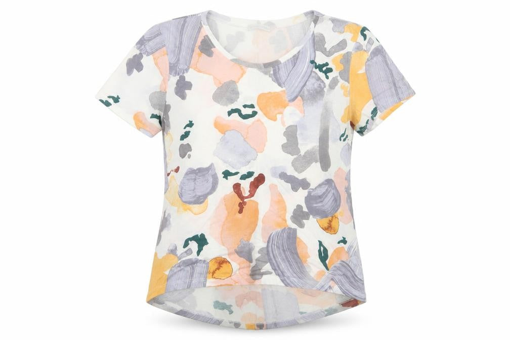 Womens UK Size M Zara Multicoloured Basic T-Shirt