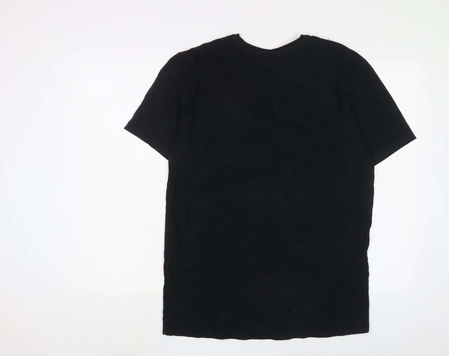 Marks and Spencer Mens Black Cotton T-Shirt Size M Crew Neck - Star wars