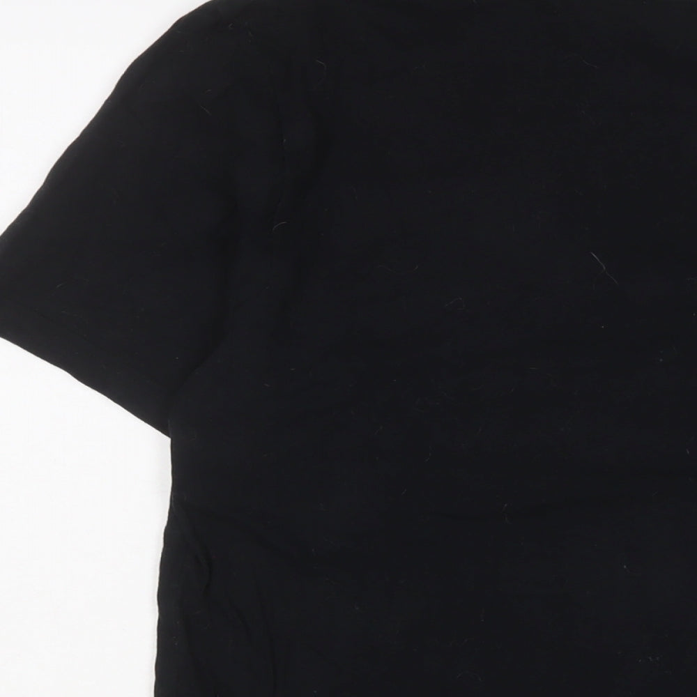 Marks and Spencer Mens Black Cotton T-Shirt Size M Crew Neck - Star wars