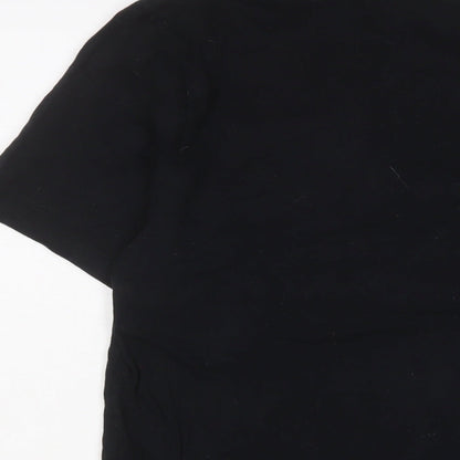 Marks and Spencer Mens Black Cotton T-Shirt Size M Crew Neck - Star wars