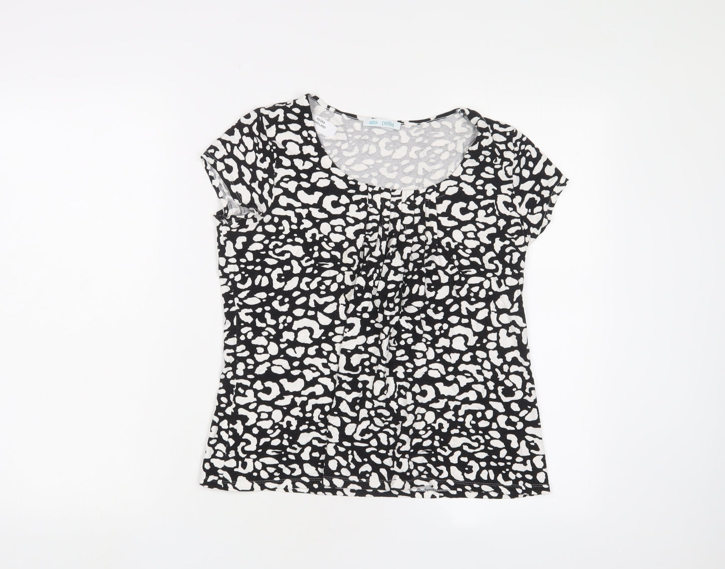 Womens UK Size 12 Marks and Spencer Black Basic T-Shirt