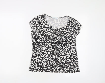 Womens UK Size 12 Marks and Spencer Black Basic T-Shirt