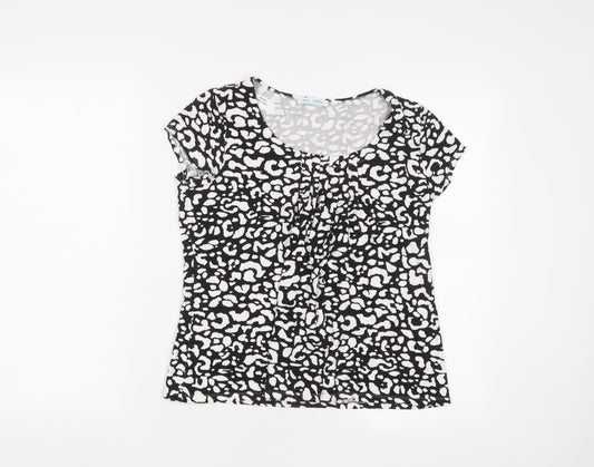 Womens UK Size 12 Marks and Spencer Black Basic T-Shirt