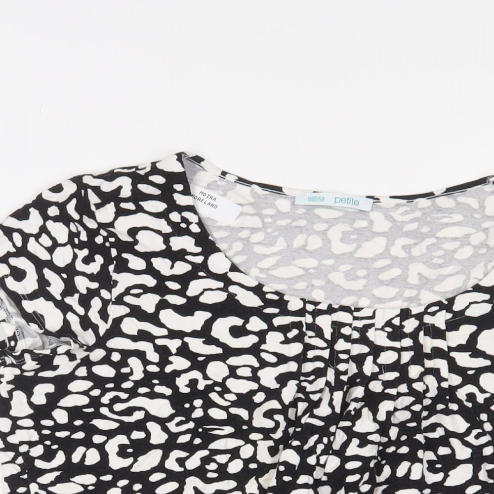 Womens UK Size 12 Marks and Spencer Black Basic T-Shirt
