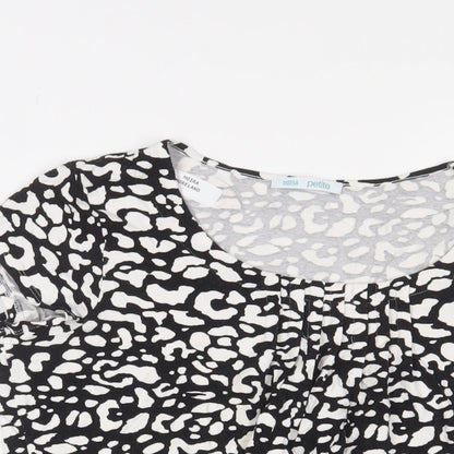 Womens UK Size 12 Marks and Spencer Black Basic T-Shirt