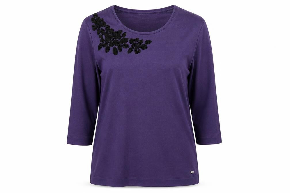 Womens UK Size 14 TIGI Purple Basic T-Shirt