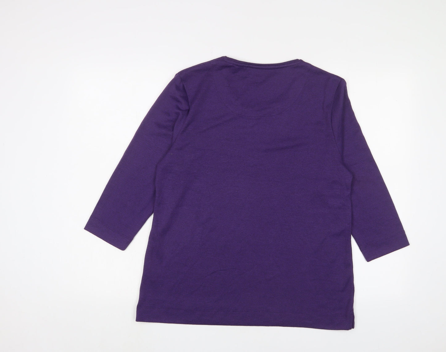 Womens UK Size 14 TIGI Purple Basic T-Shirt
