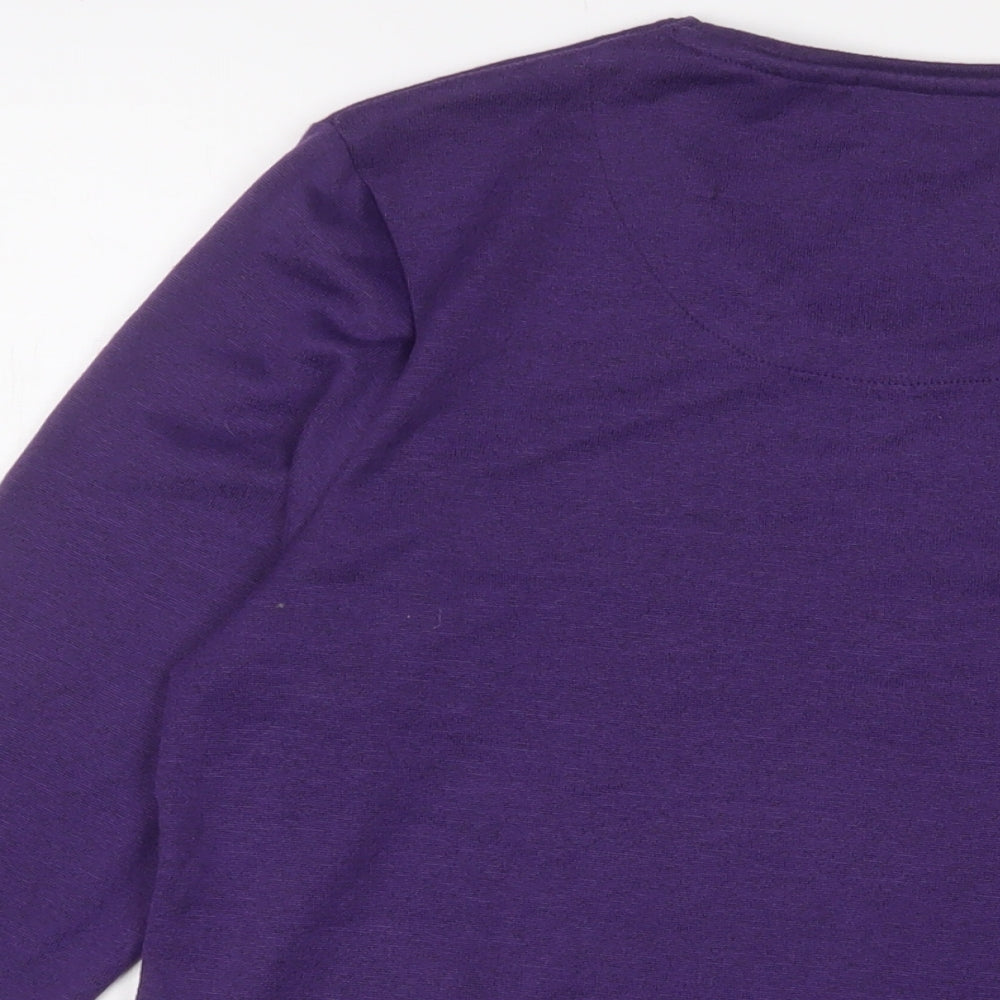 Womens UK Size 14 TIGI Purple Basic T-Shirt