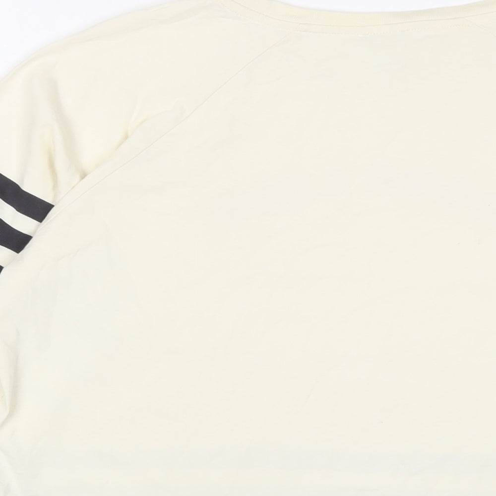 Womens UK Size 6 River Island Beige Basic T-Shirt
