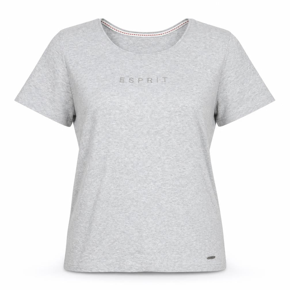 Womens UK Size M Esprit Grey Basic T-Shirt