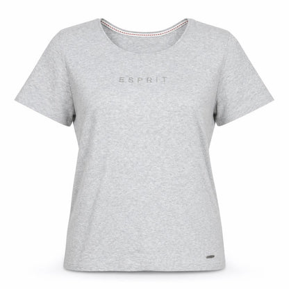 Womens UK Size M Esprit Grey Basic T-Shirt