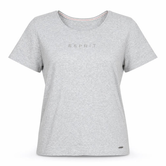 Womens UK Size M Esprit Grey Basic T-Shirt