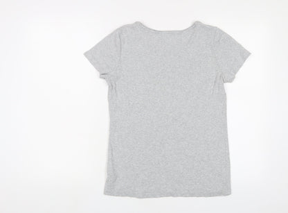 Womens UK Size M Esprit Grey Basic T-Shirt