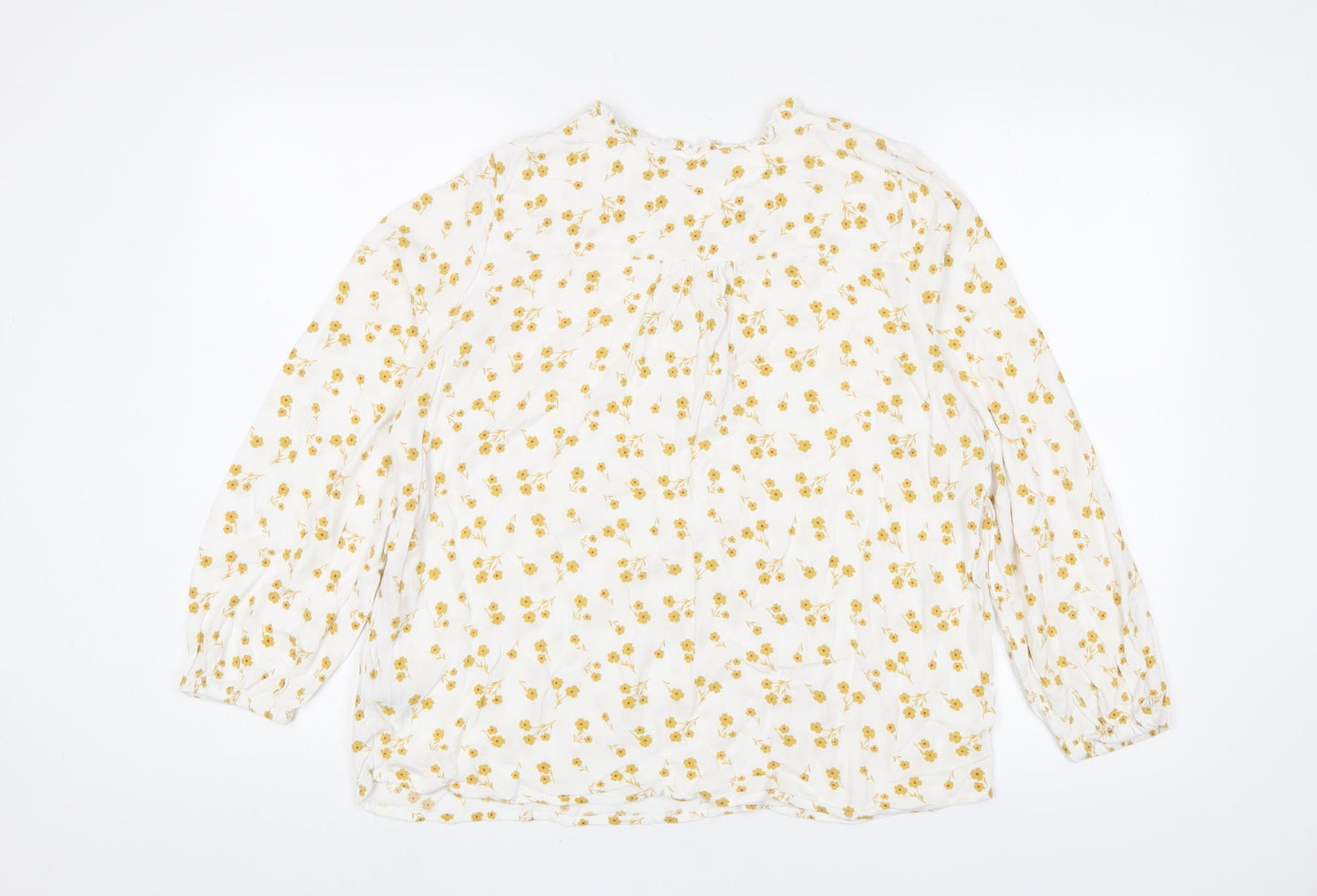 Womens UK Size 16 Marks and Spencer White Basic Blouse