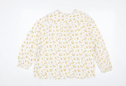 Womens UK Size 16 Marks and Spencer White Basic Blouse