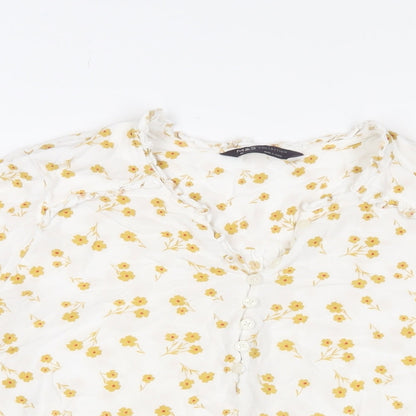 Womens UK Size 16 Marks and Spencer White Basic Blouse