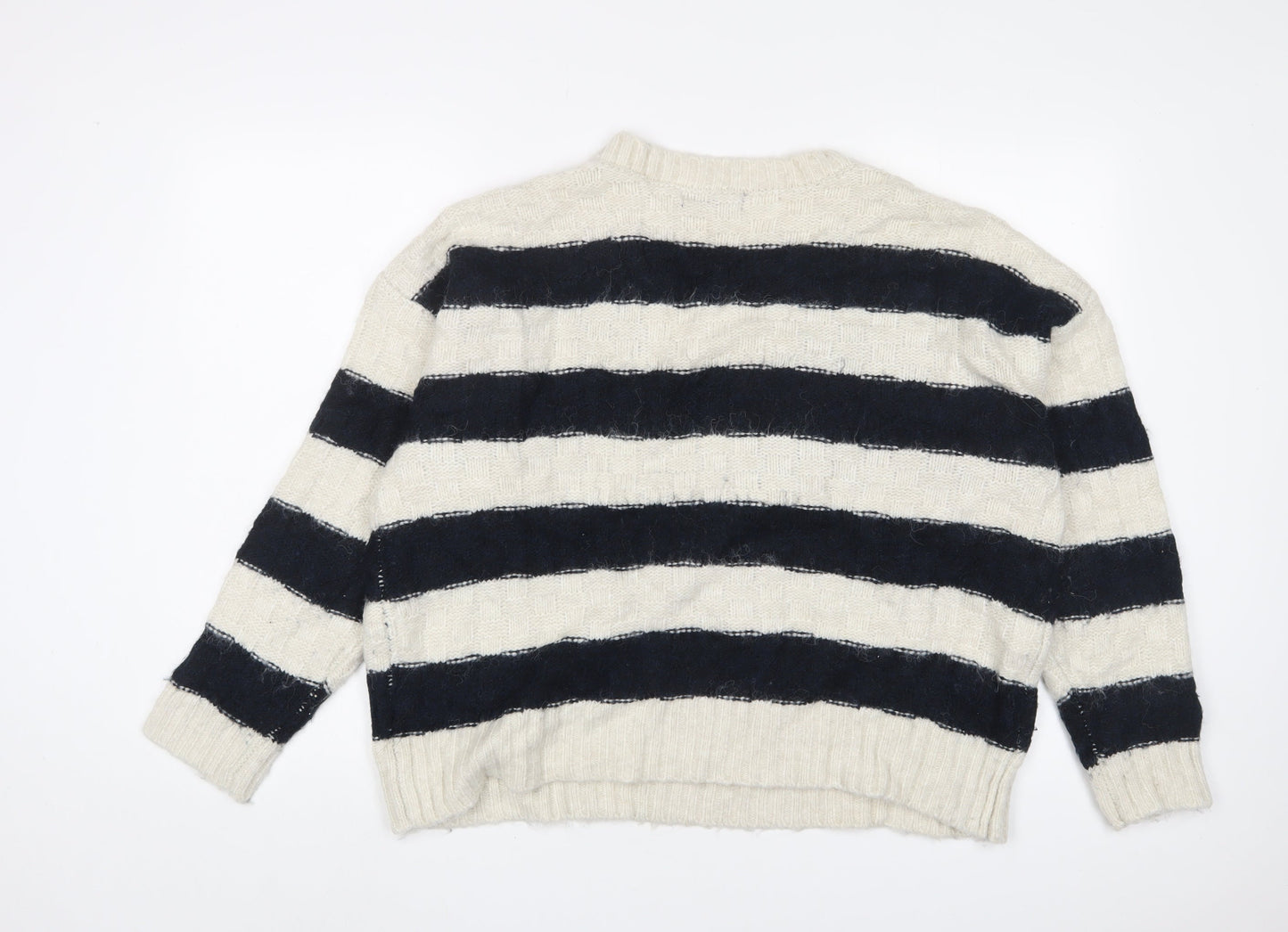 Womens UK Size XL Marks and Spencer White Pullover Jumper