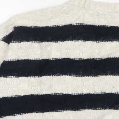 Womens UK Size XL Marks and Spencer White Pullover Jumper