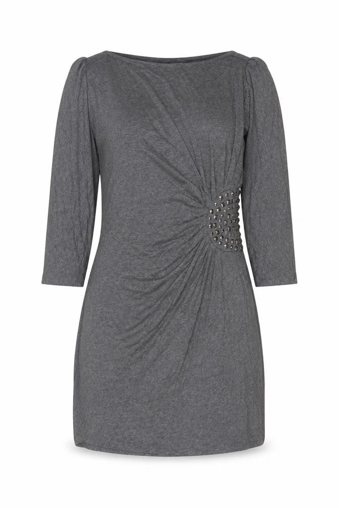 Womens UK Size S Zara Grey Basic T-Shirt