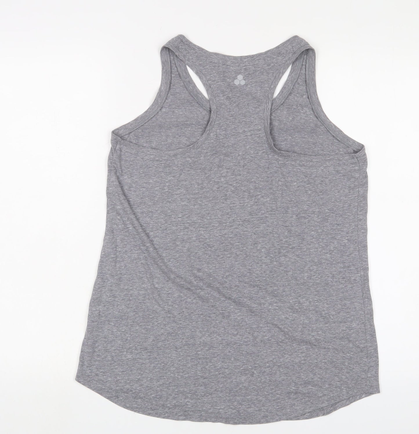 Tek Gear Womens Grey Cotton Basic Tank Size L Scoop Neck Pullover