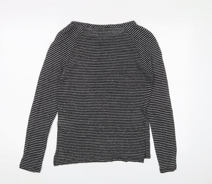 Womens UK Size XS Selected Femme Black Basic T-Shirt