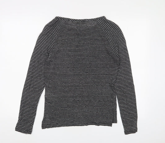Womens UK Size XS Selected Femme Black Basic T-Shirt