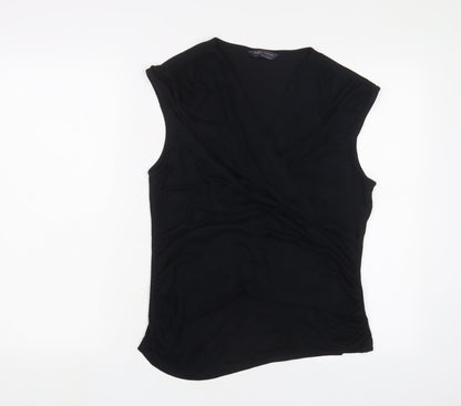 Womens UK Size 14 Marks and Spencer Black Basic Tank