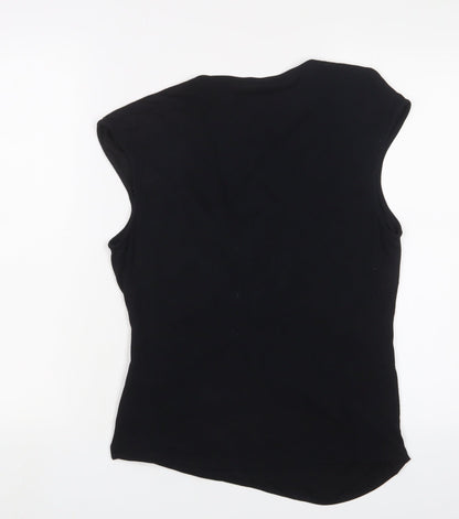 Womens UK Size 14 Marks and Spencer Black Basic Tank