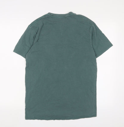 EMI Mens Green Cotton T-Shirt Size M Crew Neck - Washington DC