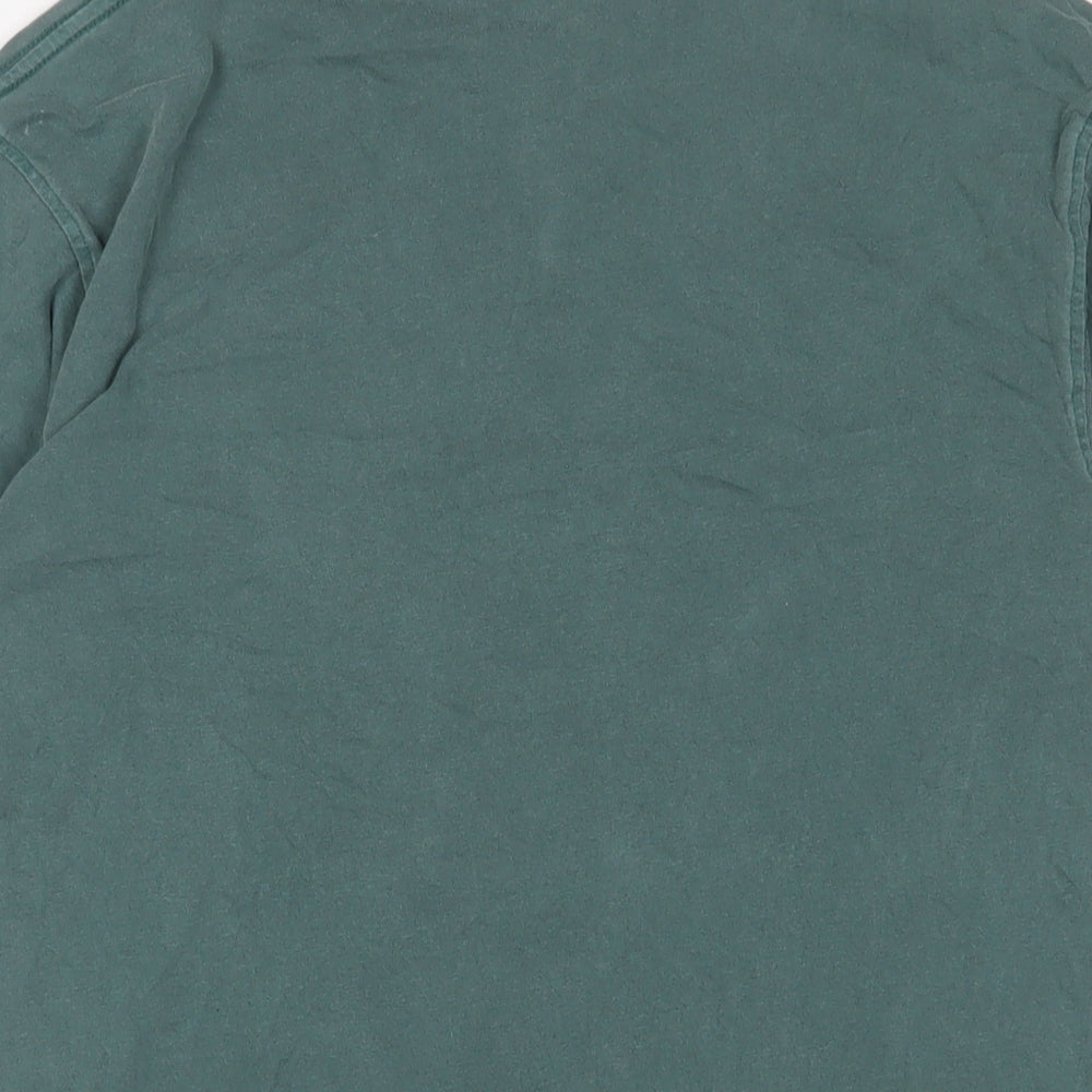 EMI Mens Green Cotton T-Shirt Size M Crew Neck - Washington DC