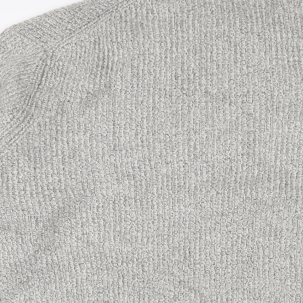 Marks and Spencer Mens Grey Crew Neck Polyamide Pullover Jumper Size 2XL Long Sleeve