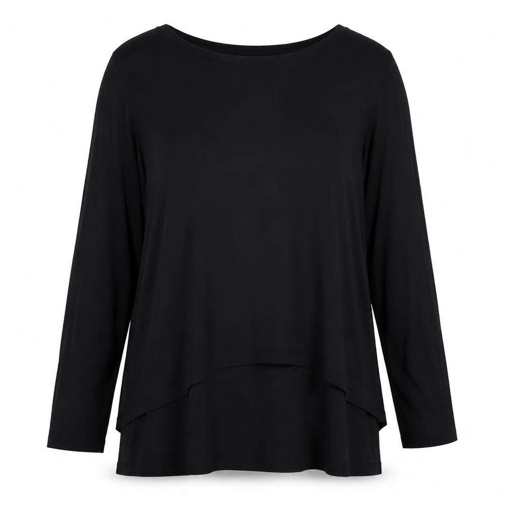 Womens UK Size 10 Phase Eight Black Tunic Blouse