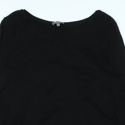 Womens UK Size 10 Phase Eight Black Tunic Blouse