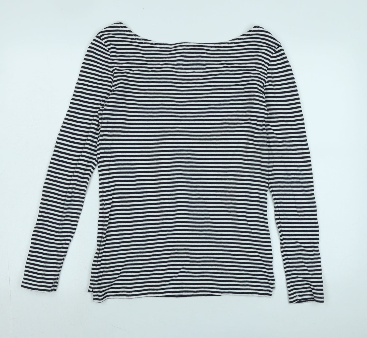 Womens UK Size 12 Quba & Co Black Jersey T-Shirt