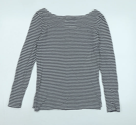 Womens UK Size 12 Quba & Co Black Jersey T-Shirt