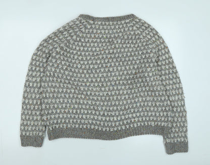 Womens UK Size 16 Indigo Grey Pullover Jumper