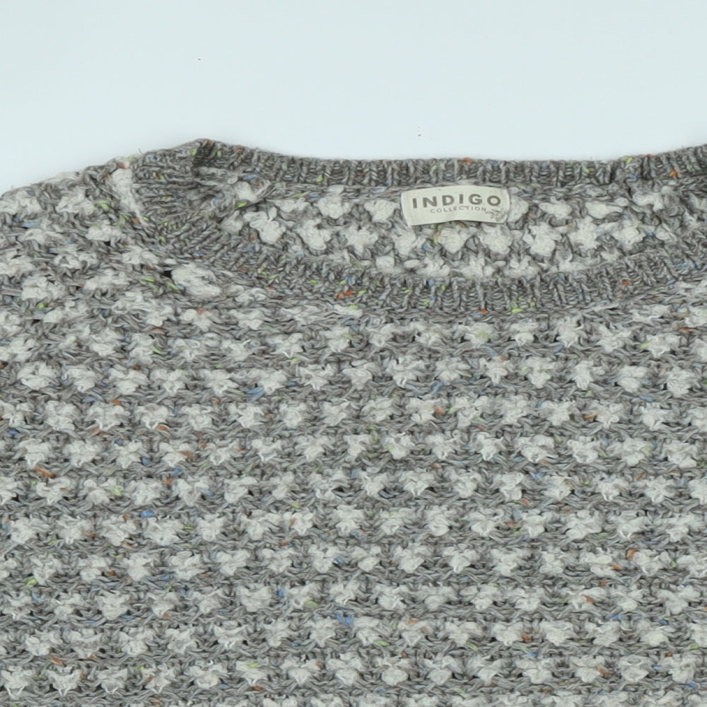 Womens UK Size 16 Indigo Grey Pullover Jumper