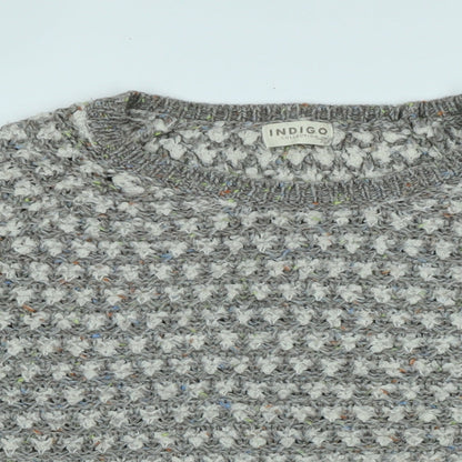 Womens UK Size 16 Indigo Grey Pullover Jumper