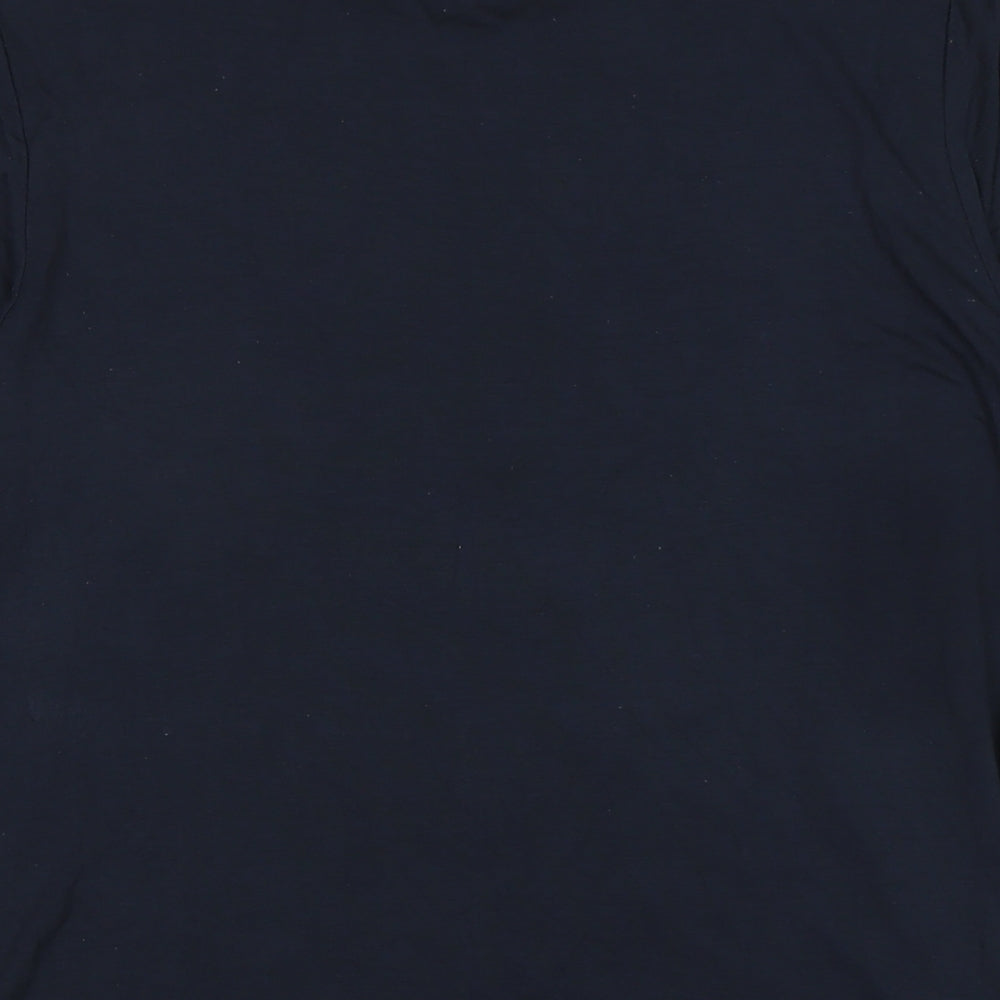 Womens UK Size L Oasis Blue Basic T-Shirt