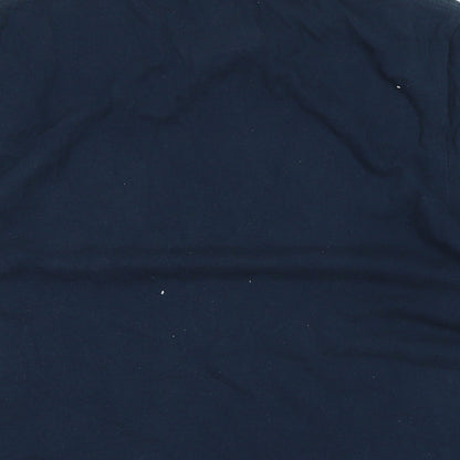 Jack Wills Mens Blue Cotton T-Shirt Size L Crew Neck - Logo