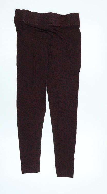Womens UK Size 14 Marks and Spencer  Capri Red Leggings
